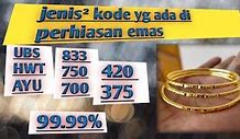 Kode Cincin Emas Putih Asli