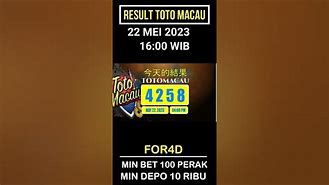 Live Draw Toto Macau 16.00 Hari Ini